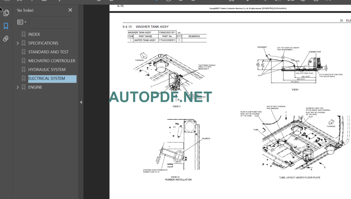 SK170LC-10 NA Shop Manual