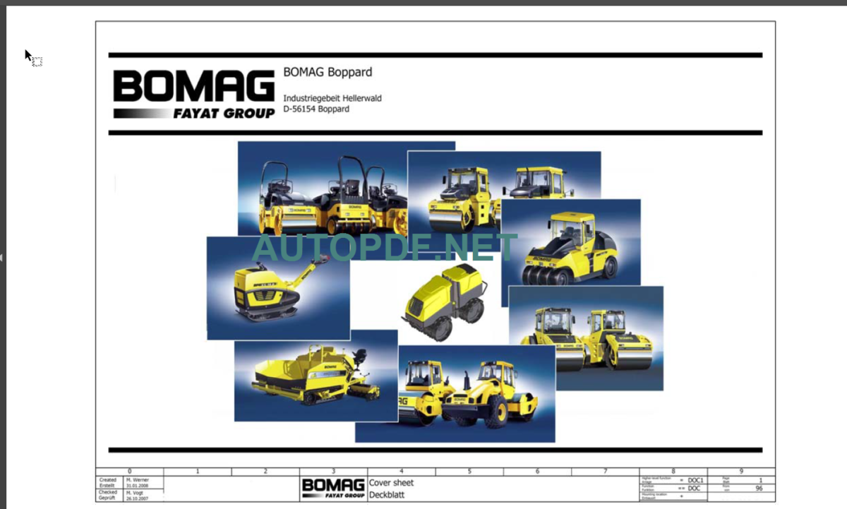 BW 218 D-40 Service Manual