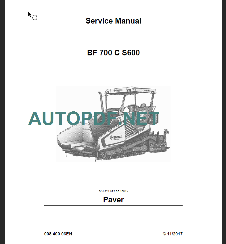 BF 700 C S600 Service Manual