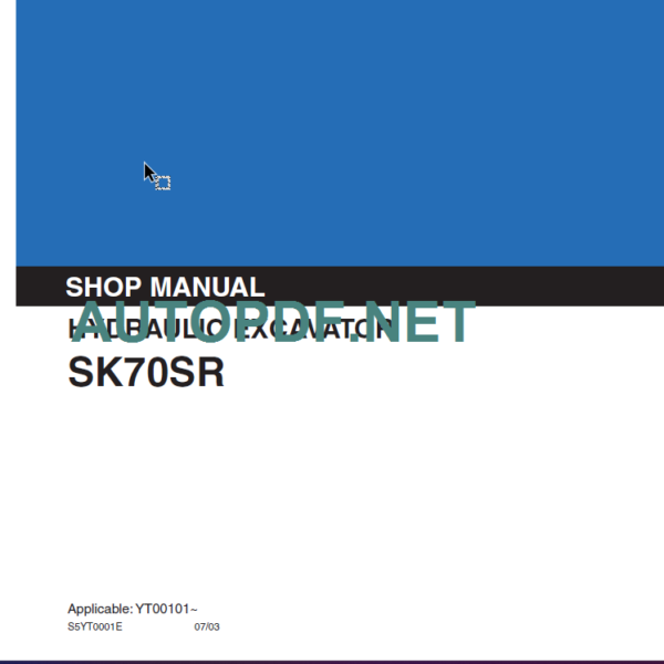 SK70SR SHOP MANUAL