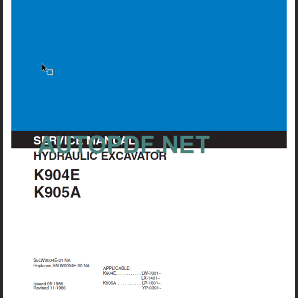 K904E SERVICE MANUAL