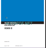 K909-II SHOP MANUAL