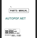 SK250-6ES-SK250LC-6ES PARTS MANUAL