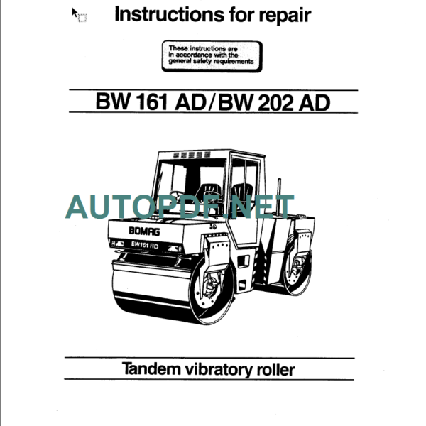 BW 161 AD REPAIR INSTRUCTION