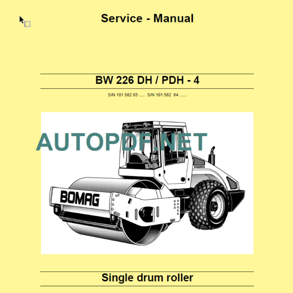 BW 226 DH-PDH-4 Service Manual 2007