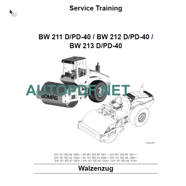 BW 212 D PD-40 Service Training