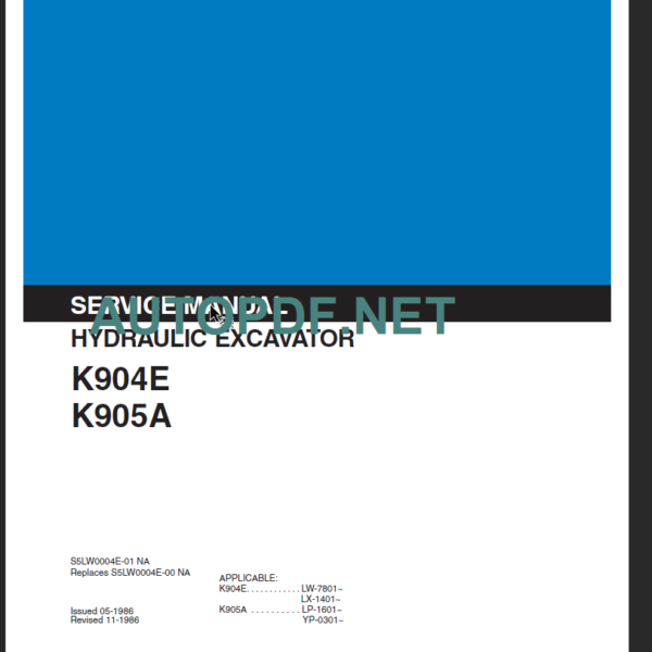 K905A SERVICE MANUAL