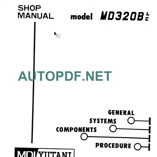 MD320BLC SHOP MANUAL