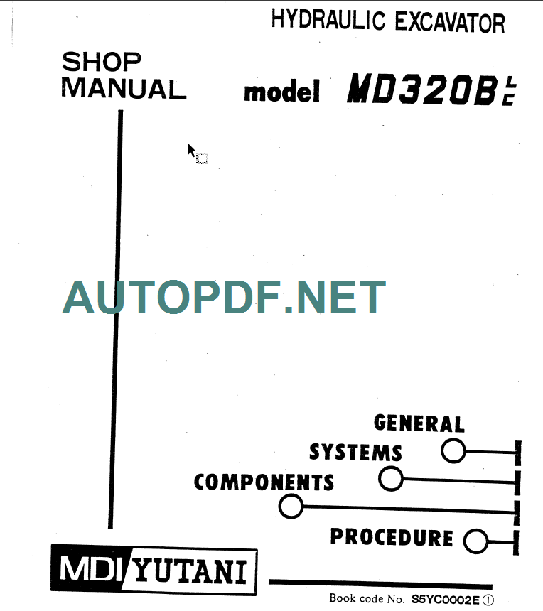 MD320BLC SHOP MANUAL