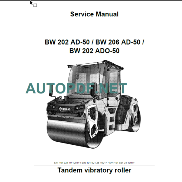 BW 202 ADO-50 Service Manual