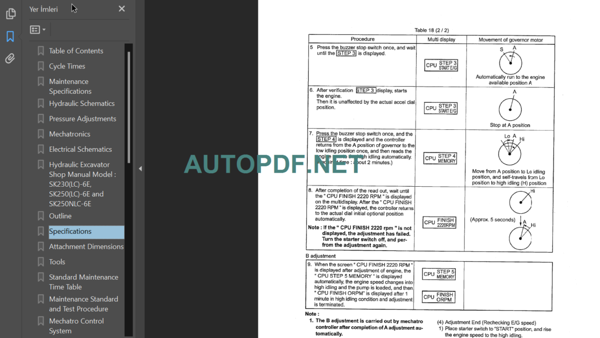 SK250LC-6E SHOP MANUAL