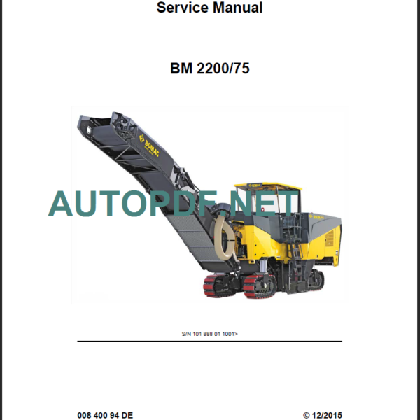 BM 2200-75 Service Manua