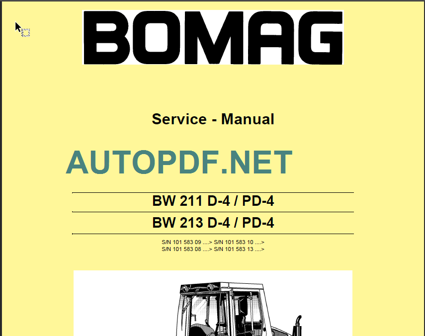 BW 211 D-4 PD-4 Service Manual