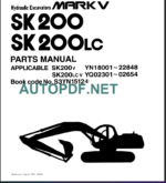 SK200-SK200LC PARTS MANUAL