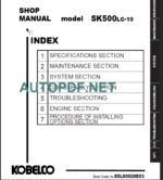 SK500LC-10 (ANZ 2019) Shop Manual