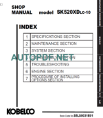 SK520XDLC-10 INDIA Shop manual