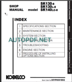 SK130-8 - SK130L-8 SHOP MANUAL