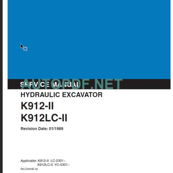 K912-II-K912LC-II SERVICE MANUAL