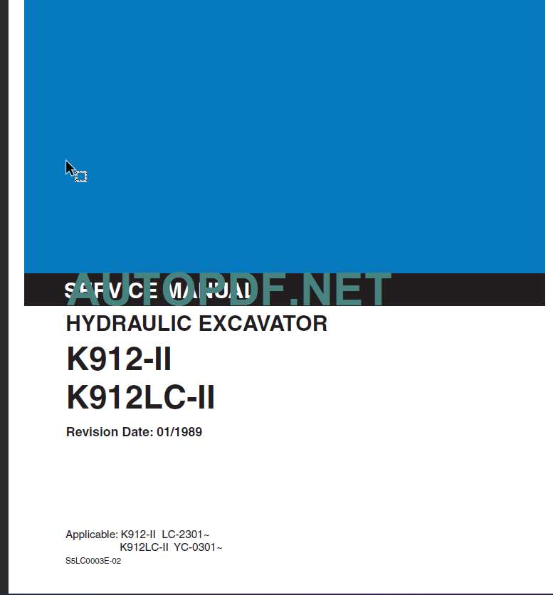 K912-II-K912LC-II SERVICE MANUAL