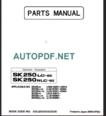 SK250LC-6-SK250NLC-6E PARTS MANUAL