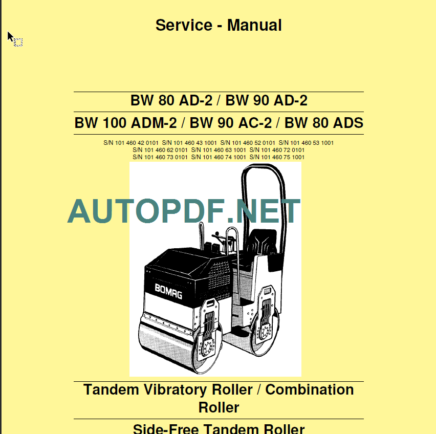 BW 100 ADM-2 Service Manual