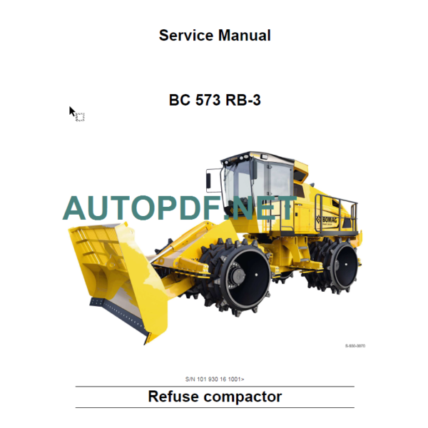 BC 573 RB-3 Service Manual