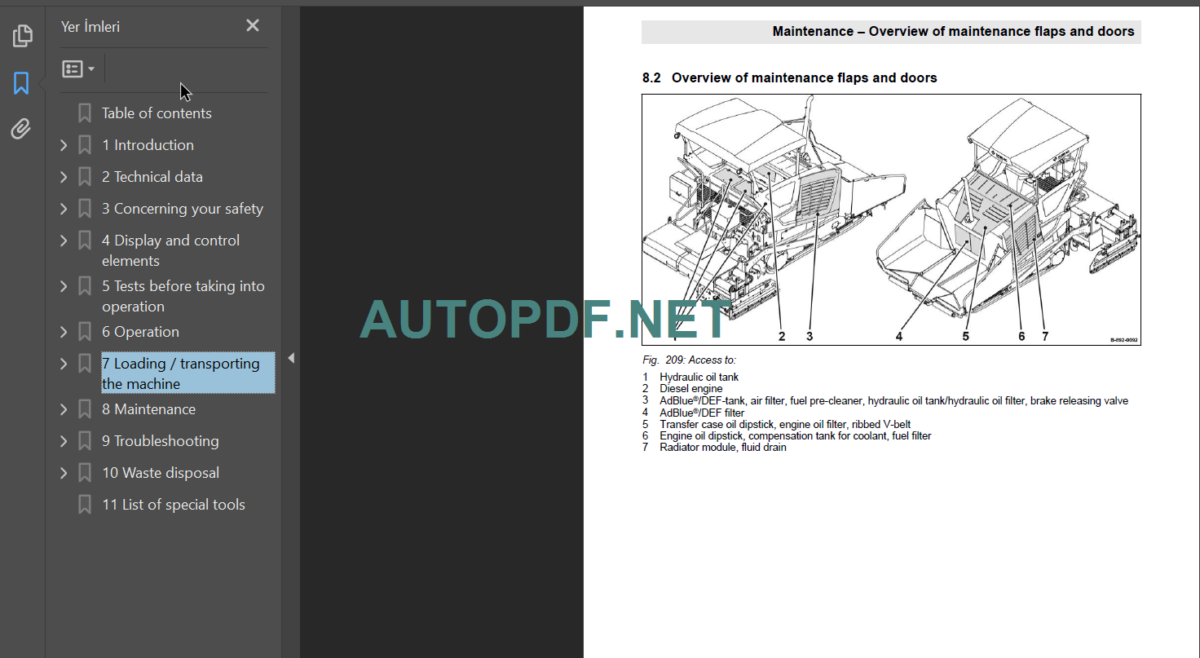 BF 700 C-2 Operating Maintenance Instruction