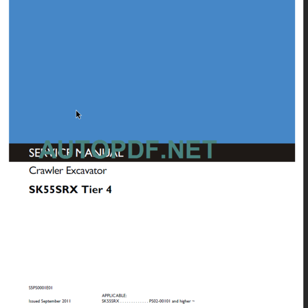 SK55SRX Tier 4 SERVICE MANUAL