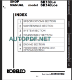 SK140LC-8 SHOP MANUAL