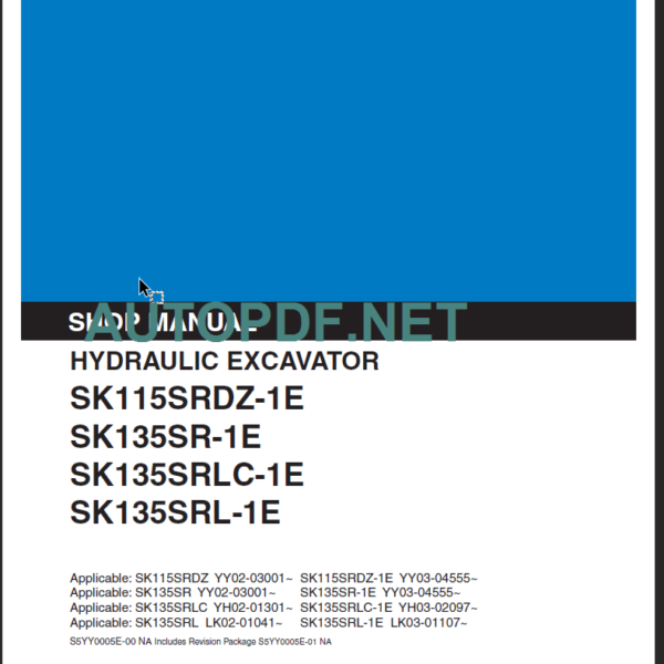 SK115SRDZ-1E SHOP MANUAL