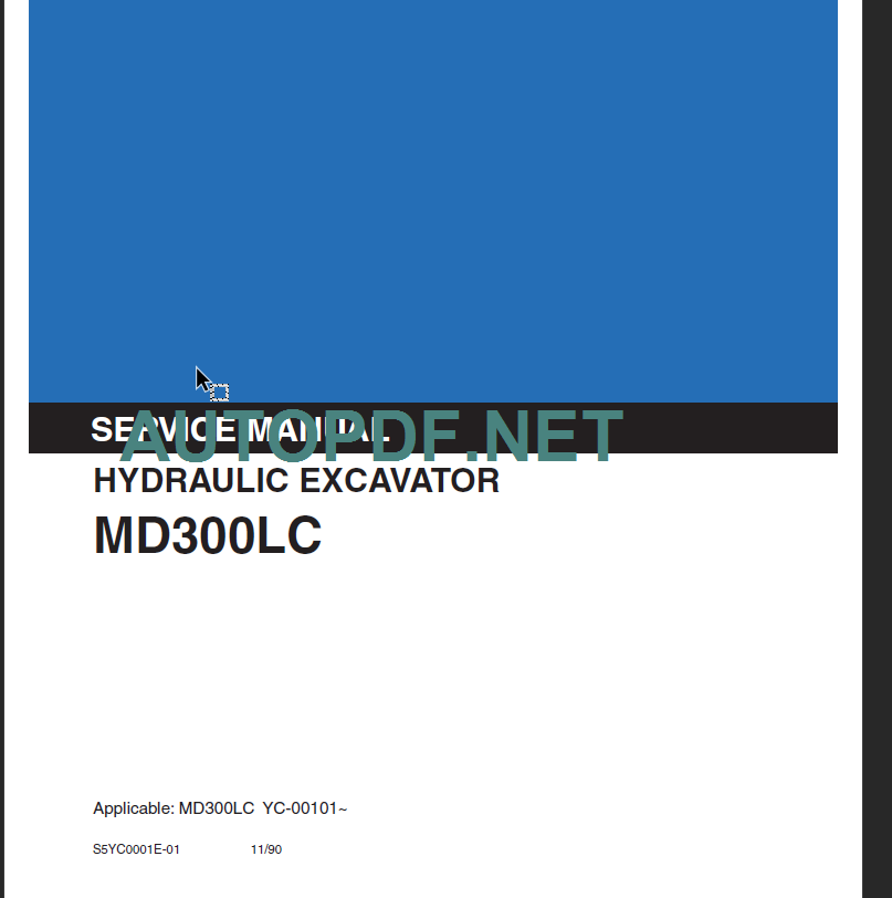 MD300LC SERVICE MANUAL