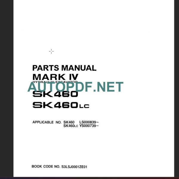 SK460-SK460LC PARTS MANUAL