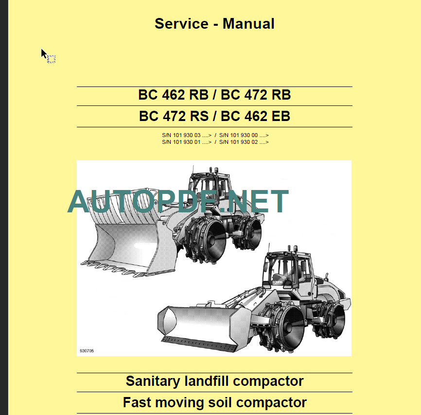BC 462 EB-RB Service Manual 2013