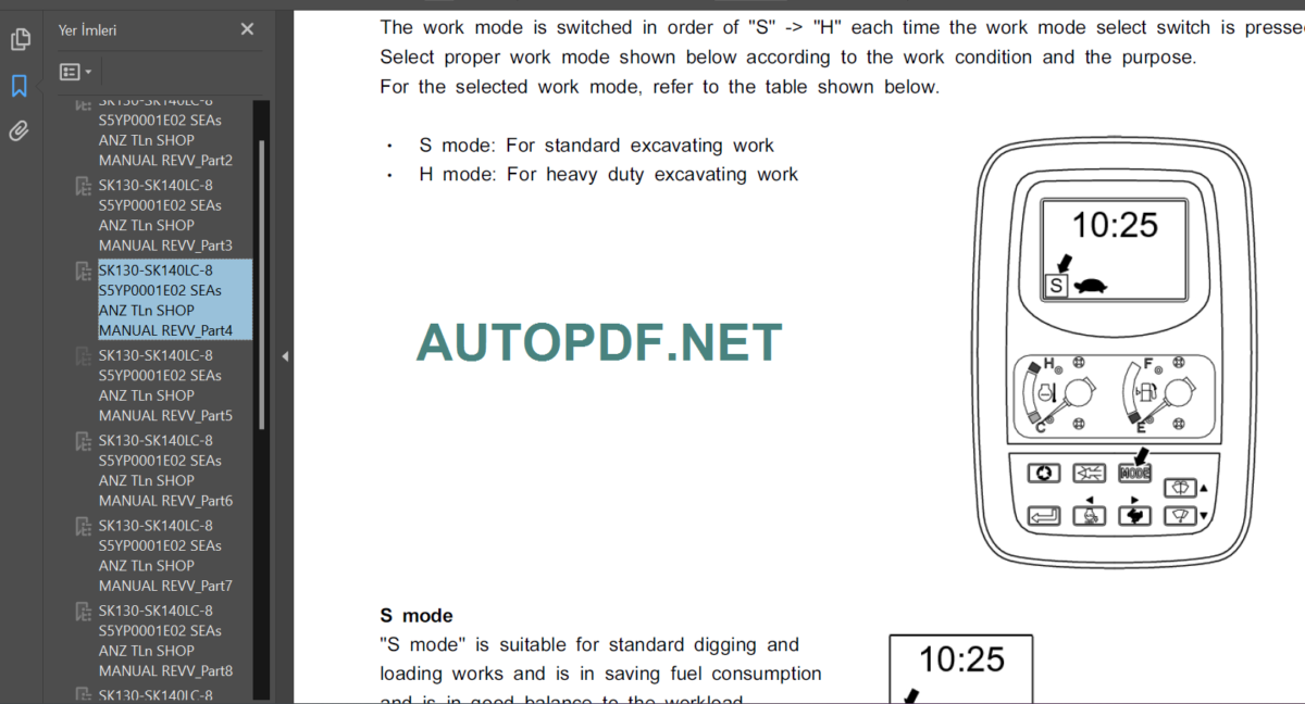 SK140LC-8 SHOP MANUAL