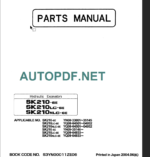 SK210-6E-SK210LC-6E-SK210NLC-6E PARTS MANUAL