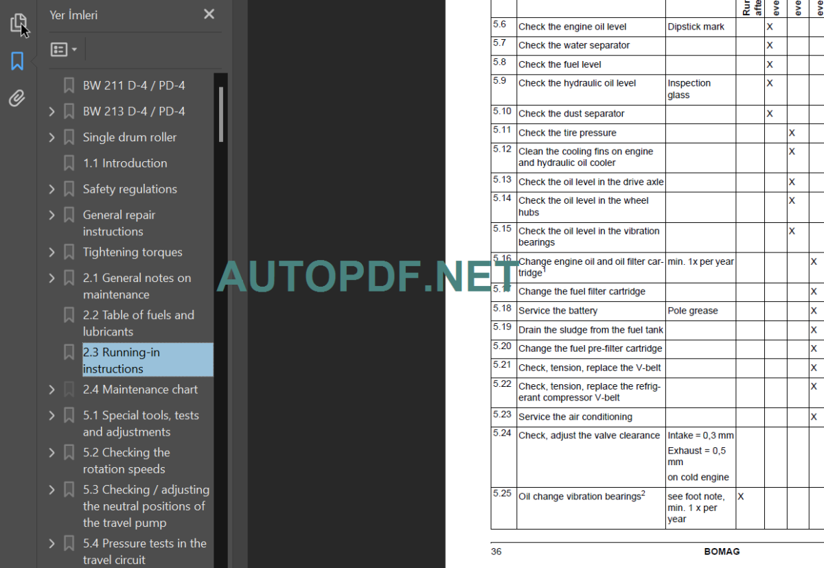 BW 211 D-4 PD-4 Service Manual