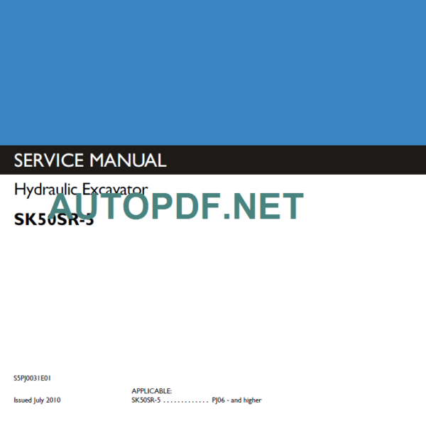 SK50SR-5 SERVICE MANUAL