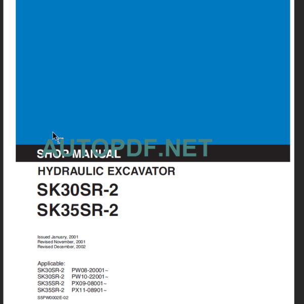 SK30SR-2 SHOP MANUAL