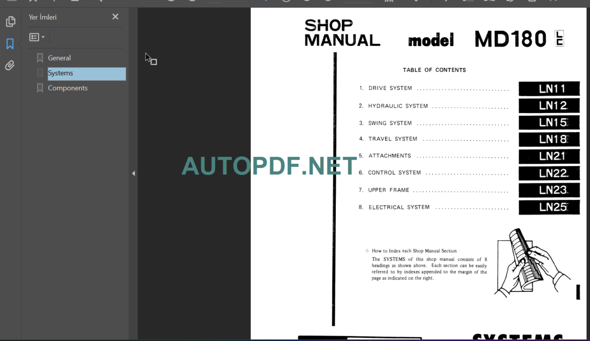 MD180LC SERVICE MANUAL