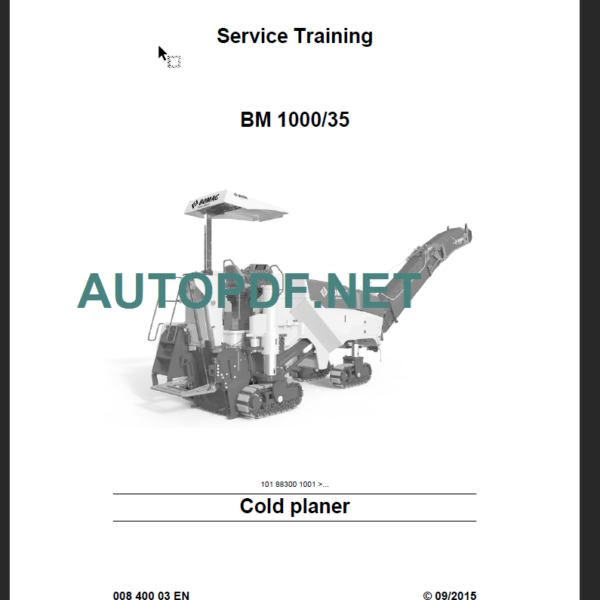 BM 2200-75 Operating Maintenance Instructions