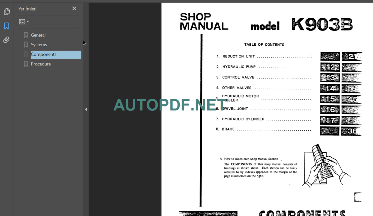 K903B SHOP MANUAL