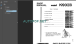 K903B SHOP MANUAL