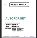 SK115SR-1E-SK115SRL-1E PARTS MANUAL