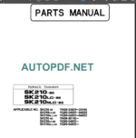 SK210-6E 210LC-6E 210NLC-6E Parts Manual