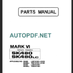 SK480-SK480LC PARTS MANUAL