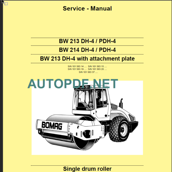 BW 214 DH-4 PDH-4 Service Manual