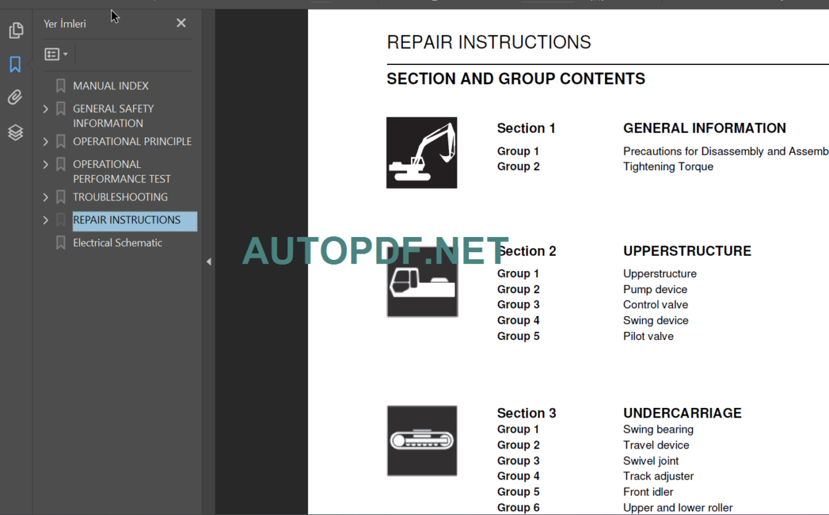 SK170-9 Tier 4 Shop Manual