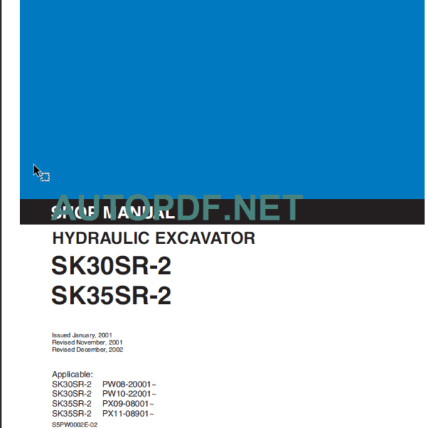 SK35SR-2 SHOP MANUAL