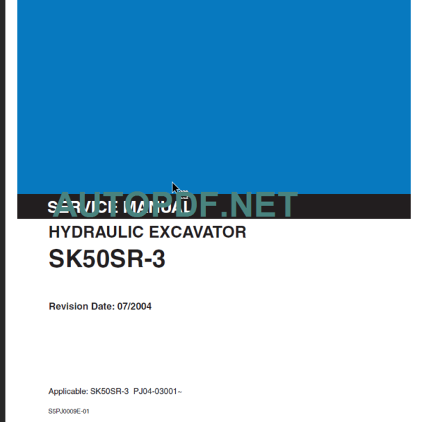 SK50SR-3 SERVICE MANUAL