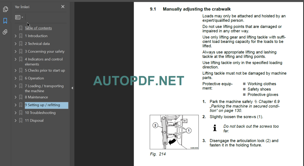 BW 135 AD-5 Operating Maintenance Instruction